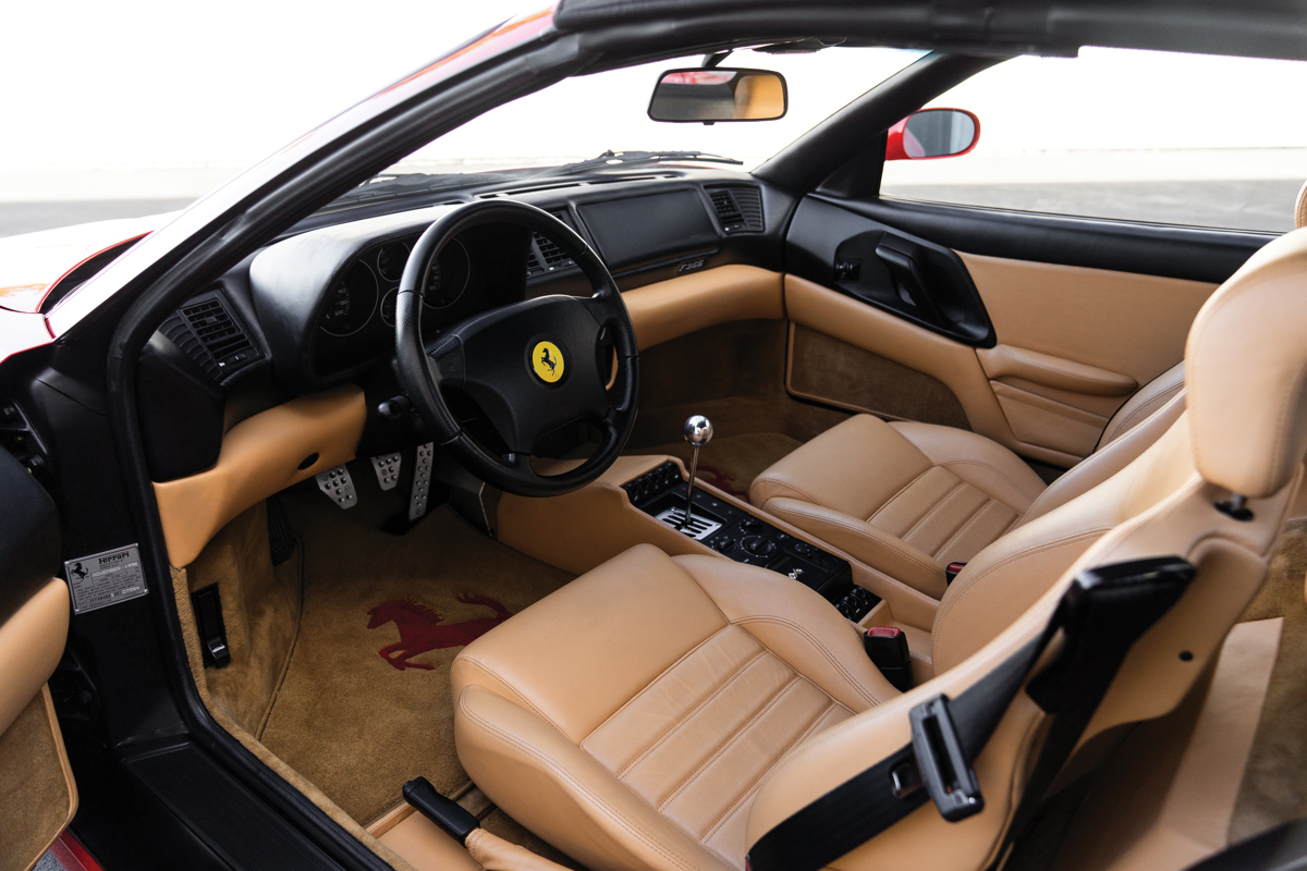 Interior of 1997 Ferrari F355 Spider offered at RM Sotheby’s Monterey live auction 2019